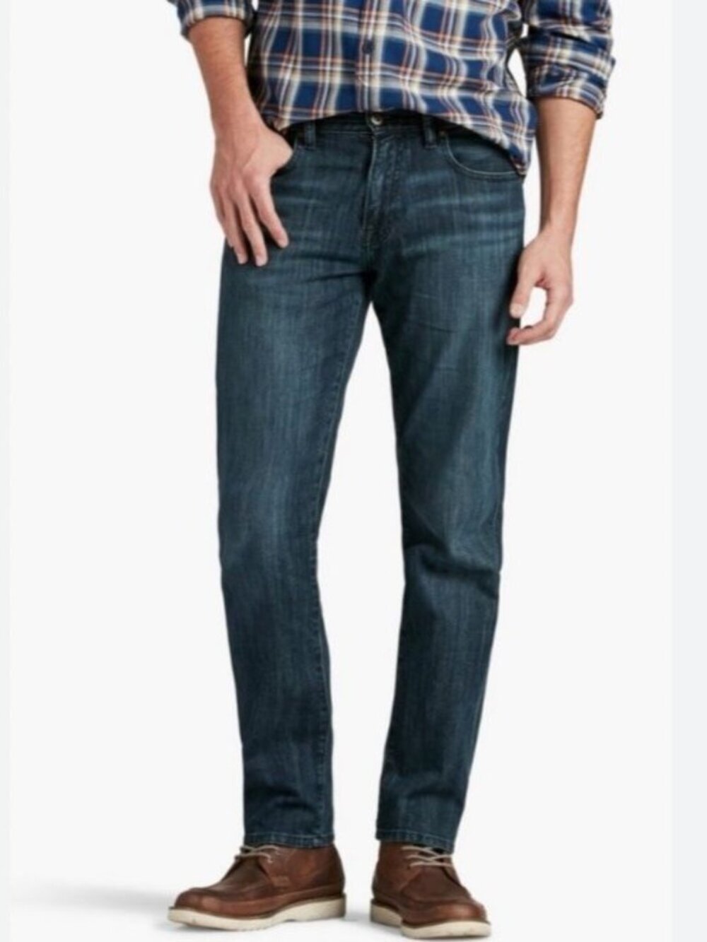 Lucky Brand 221 Straight Jeans Mens Size 32/30 (Actual 32/27) Blue Stretch Denim
